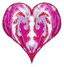 Gif animé coeur rose